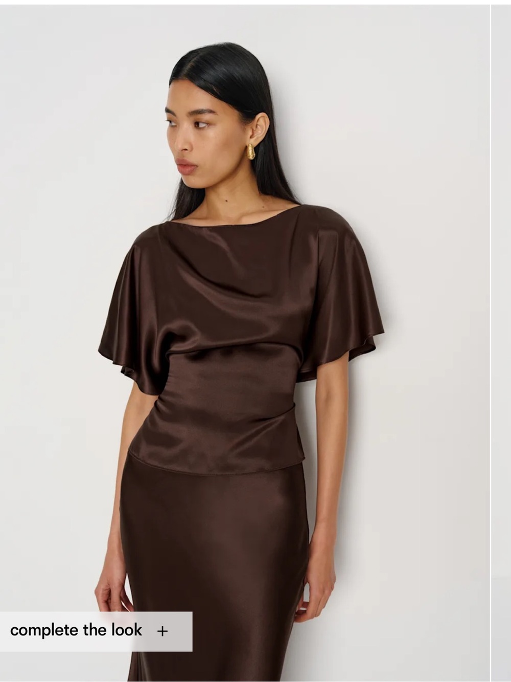Reformation Avery silk top